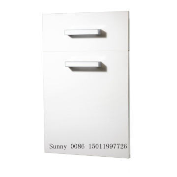 Portes d&#39;armoires de cuisine en bois colorées utilisées uniquement avec bandes de bordures en aluminium (personnalisées)